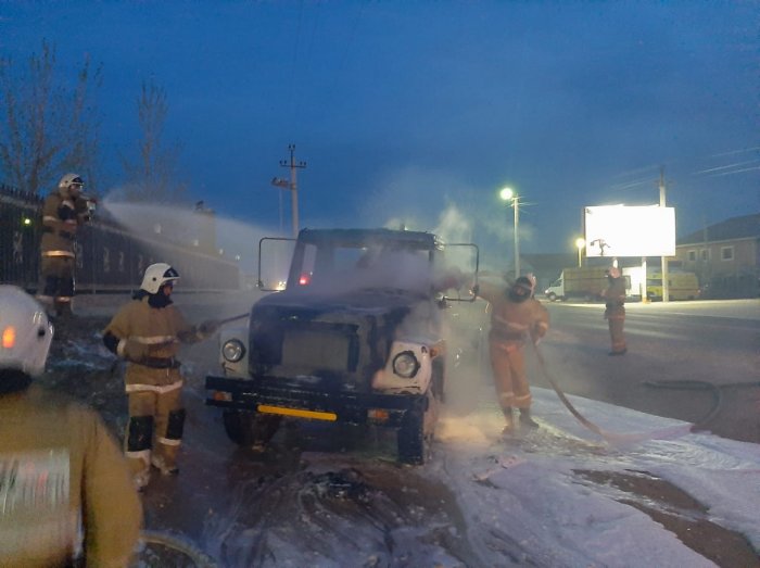 Еще один автомобиль сгорел в Мангистау
