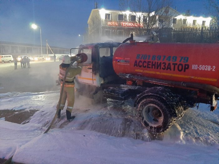 Еще один автомобиль сгорел в Мангистау