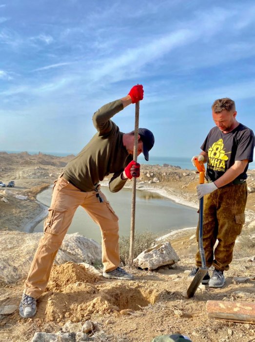 Во впадине Жыгылган установили указатель достопримечательностей