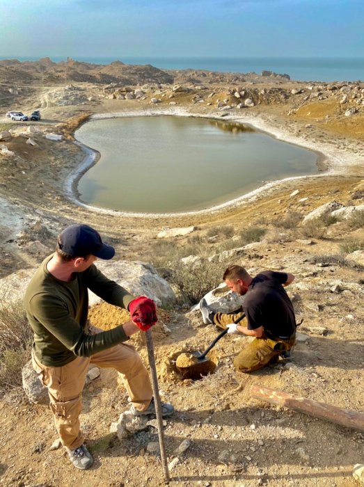 Во впадине Жыгылган установили указатель достопримечательностей