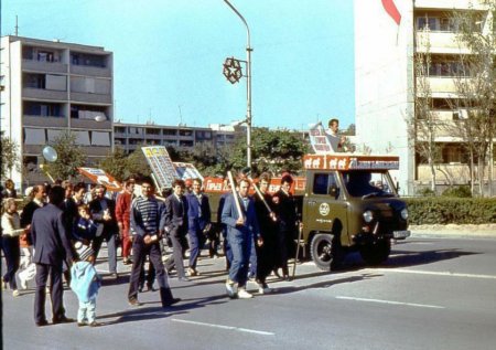 1 мая в Шевченко (Актау) много лет назад  ВИДЕО ФОТО