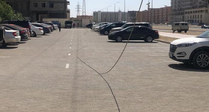 Обрыв высоковольтной линии электропередачи произошёл в Актау