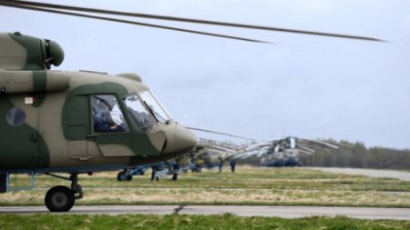 В Кыргызстане разбился военный вертолет
