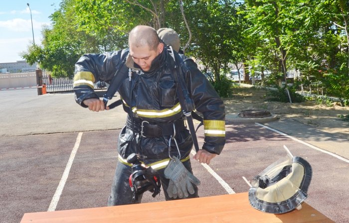 В Мангистау выбрали лучшего пожарного