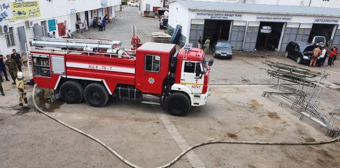 Баня горела в Актау