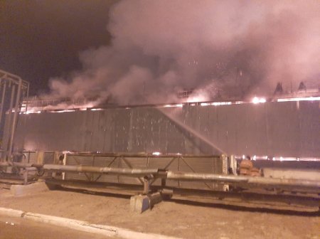 Жители Жанаозена сообщают о пожаре на газоперерабатывающем заводе