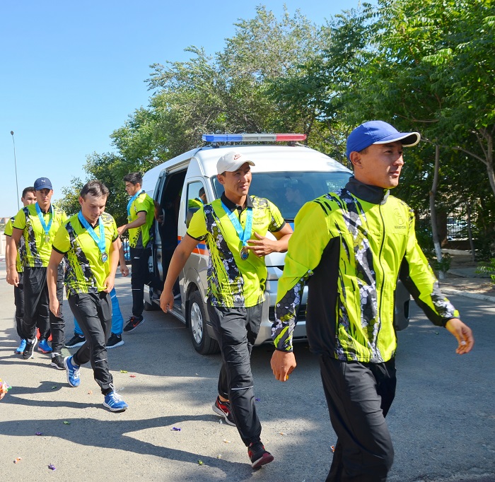 Мангистауские спасатели заняли второе общекомандное место на чемпионате РК по пожарно-спасательному спорту