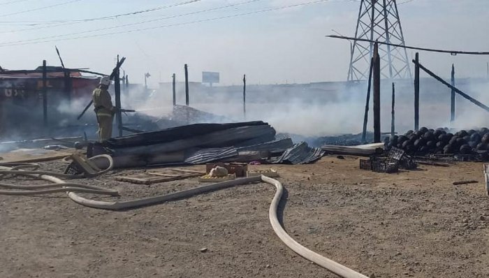 Торговые прилавки горели в Мангистау