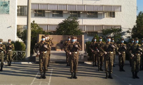 Присяга гвардейцев прошла в онлайн-режиме в Актау
