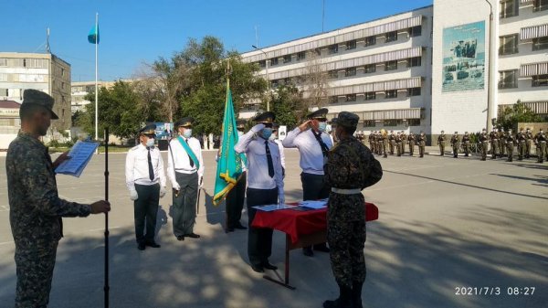 Присяга гвардейцев прошла в онлайн-режиме в Актау