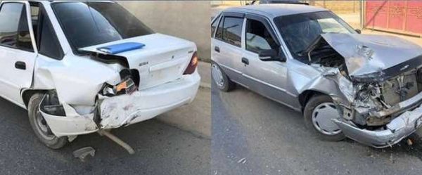 Два Daewoo Nexia столкнулись в Бейнеу