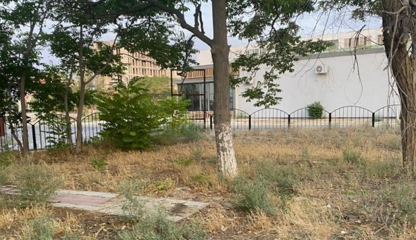 Возле заброшенных кафе в Актау навели порядок