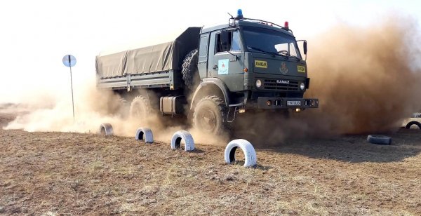 Гонки на БТР и «КамАЗах»: Гвардейцы из Актау стали призёрами соревнований