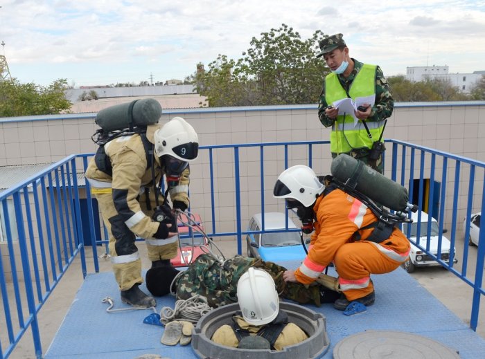 В Мангистау выбрали лучших огнеборцев