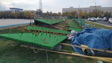 Это только цветочки! Кто принял решение установить пластиковые тюльпаны в Актау за 15 миллионов тенге