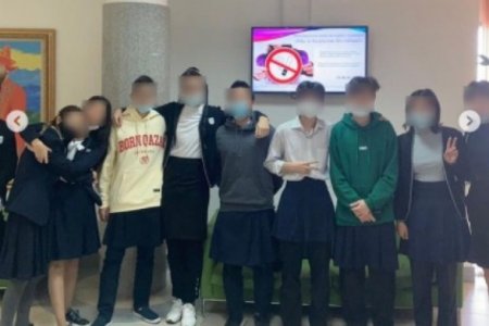 Ученики НИШ провели акцию после суицида школьника