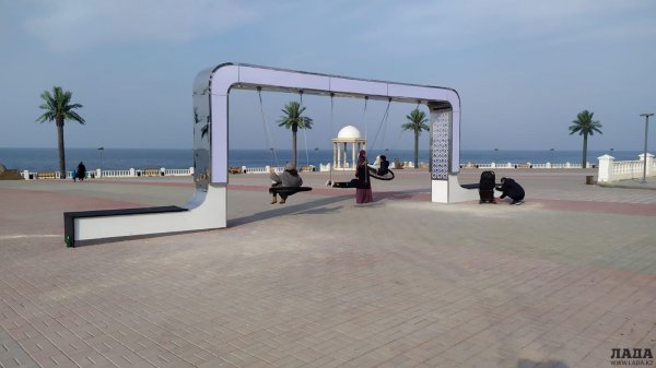 Аким Актау назвал бескультурье причиной поломки новых качелей