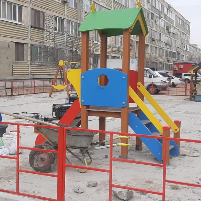 В Актау за счёт иностранной компании провели благоустройство в пяти микрорайонах