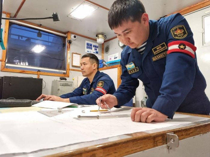 На Каспии проходят учения Военно-морских сил Казахстана