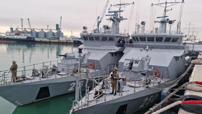 На Каспии проходят учения Военно-морских сил Казахстана
