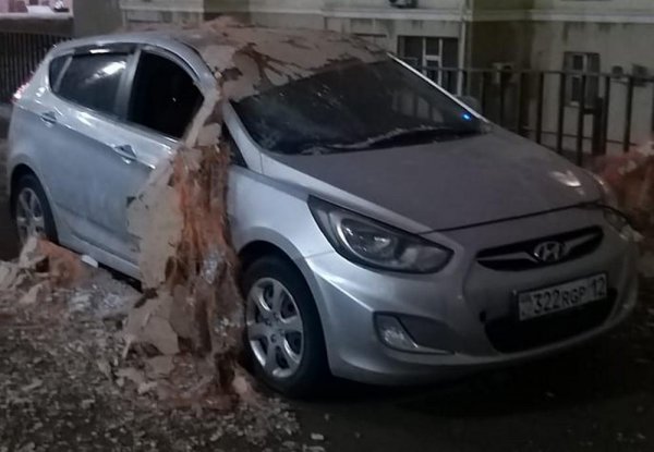 Непогода в Мангистау: Последствия сильного ветра сняли на видео и фото