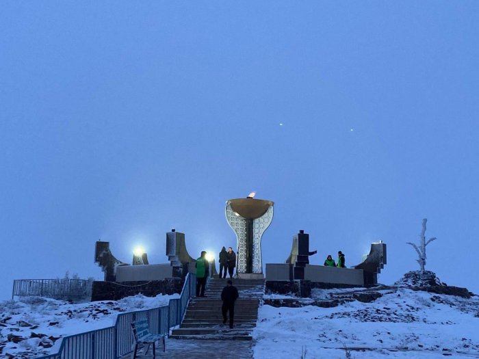 «Огонь единства» зажгли на горе Отпан в Мангистау