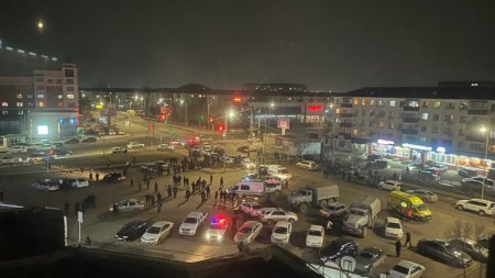 Появилось видео стрельбы в Атырау