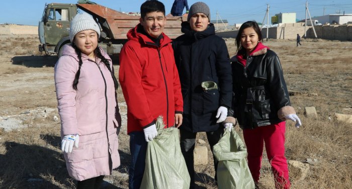 Более 100 тонн мусора собрано в Мангистау во время экологической акции «Birge - Taza Qazaqstan»