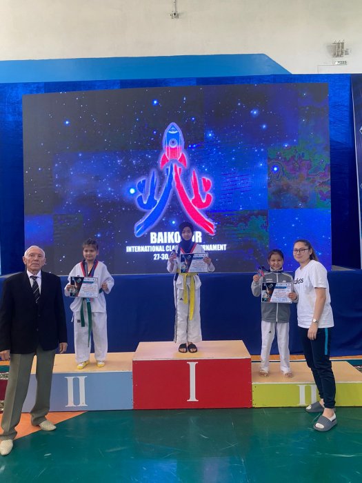 Юные тхэквондисты из Актау завоевали 17 медалей на международном турнире