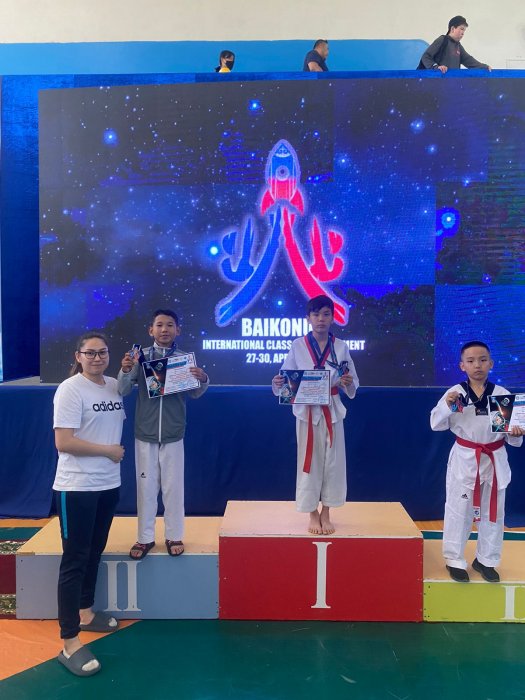 Юные тхэквондисты из Актау завоевали 17 медалей на международном турнире