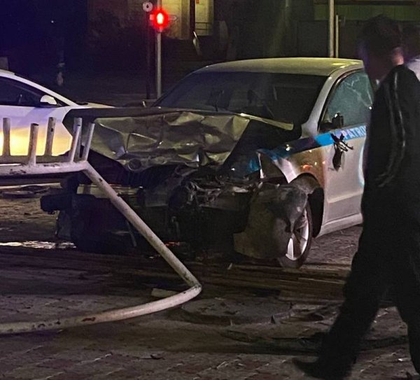 ДТП с полицейским авто в Актау: пострадали два человека