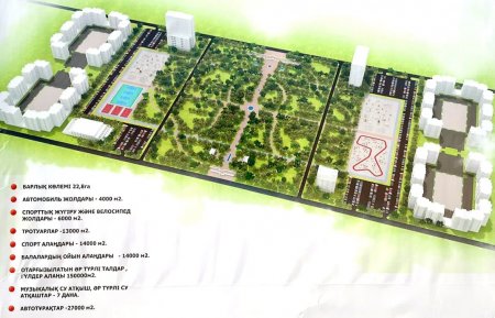 Музыкальный фонтан и игровые площадки: в Актау строится парк длиною в километр