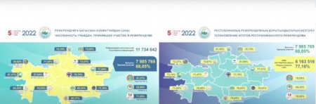 Объявлены итоги референдума в Казахстане