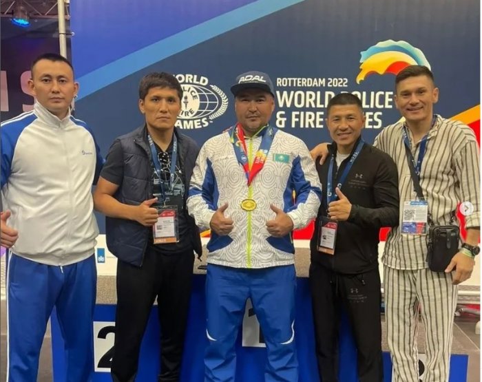 Кайрат Ургешбаев из Актау завоевал золотую медаль на Всемирных играх полицейских и пожарных в Нидерландах