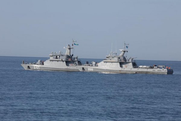 На Каспии стартовало командно-штабное учение Военно-морских сил Казахстана