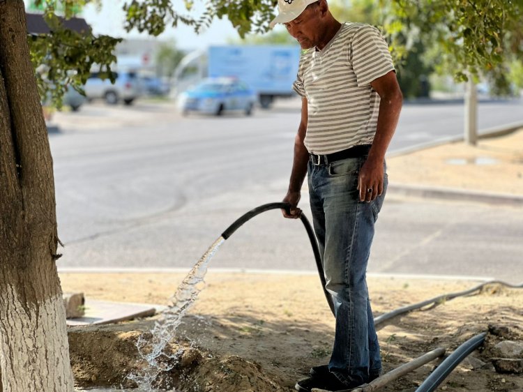 Айбек Ерболеков: Работники ТОО «Green City Aktau» делают всё, чтобы вернуть нашему городу былой зелёный фонд, для этого у нас есть всё необходимое