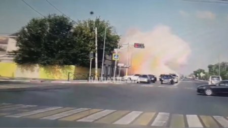 Момент взрыва в оружейном магазине в Костанае попал на видео