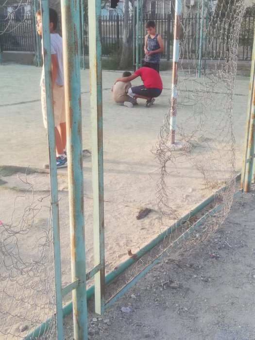 В плачевном состоянии: жители 12 микрорайона Актау пожаловались на ужасное состояние футбольного поля