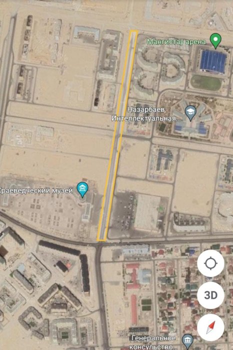 Автомобильную дорогу между 19А и 33 микрорайонами Актау расширят до шести полос