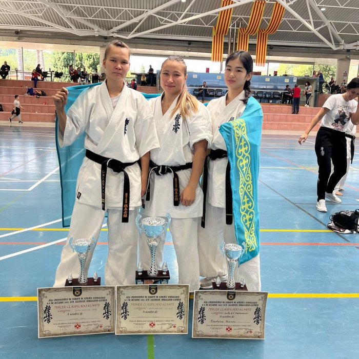 Мангистауская спортсменка стала чемпионкой Европы по кекушинкай карате
