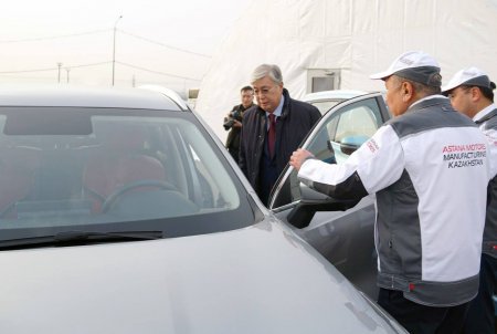 Президент запустил строительство мультибрендового автомобильного завода в Алматы