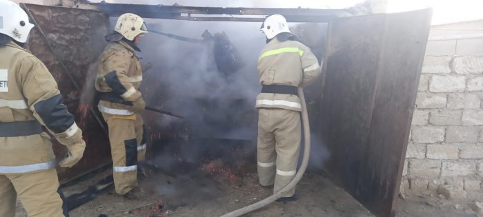 За неделю в Мангистау сгорели пять автомобилей