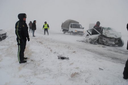 Смертельная авария на трассе Аркалык-Торгай. Столкнулись 5 авто