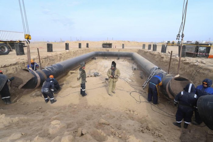 В Мангистау началось строительство второй нити магистрального газопровода Бейнеу-Жанаозен