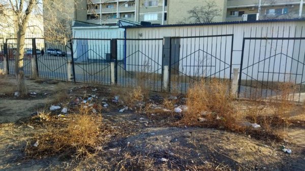 В свалку превратилась территория медколлежда в Актау