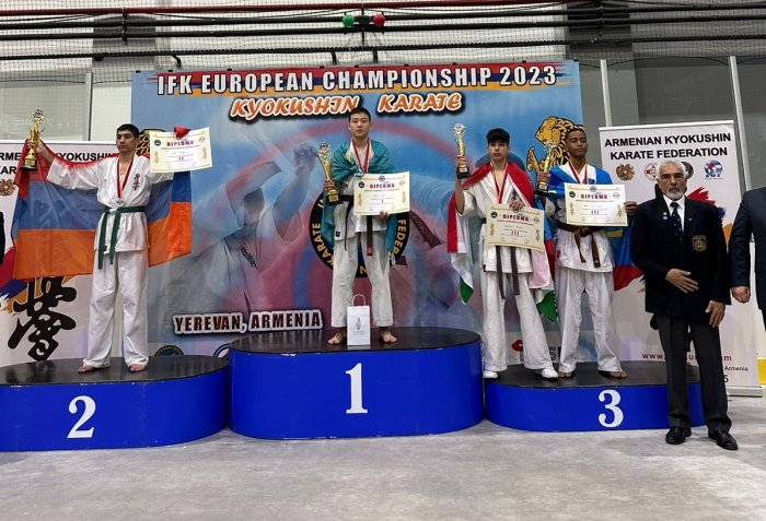 Актауские спортсмены завоевали четыре золотые медали на чемпионате Европы по киокушинкай карате-до