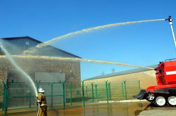 «Пожар» на складе боеприпасов «тушили»  в Актау