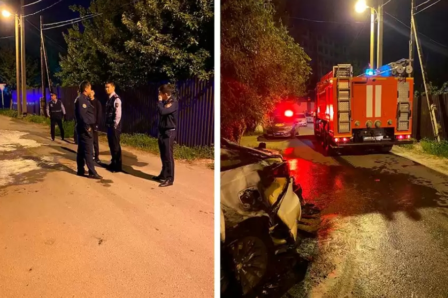 Машину журналиста поджег неизвестный в Атырау