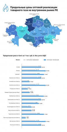 Сколько будет стоить товарный газ в Казахстане и в Мангистау в ближайшие пять лет