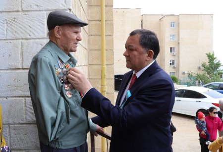 В Мангистау поблагодарили ветеранов Великой Отечественной войны за проявленный героизм